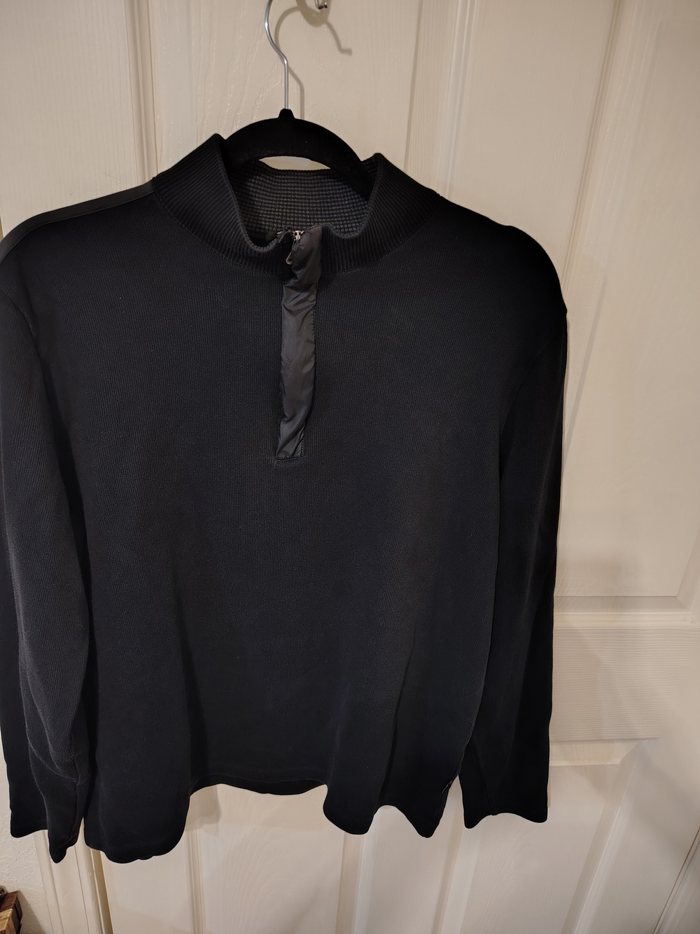Hugo Boss Black Sidney Quarter-Zip Pullover Men's L (Regular Fit) Ivy League
